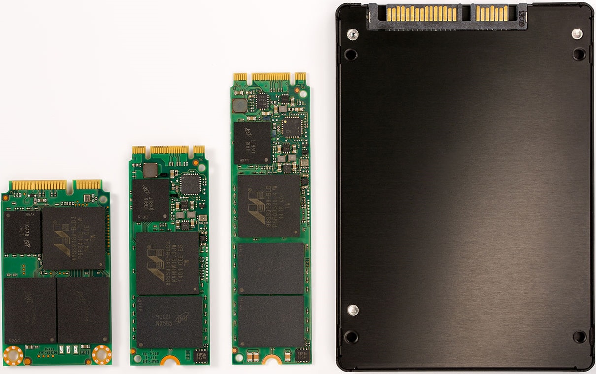 انواع حافظه های SSD