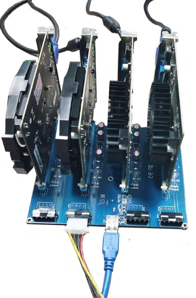 کارت رایزر 4 پورت پرافیک