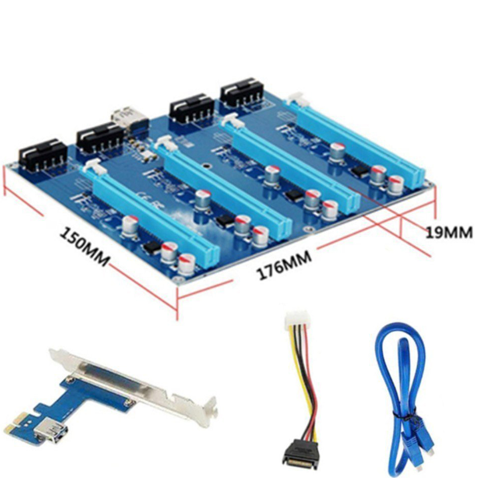 تبدیل pcie به 4 پورت 16x گرافیک
