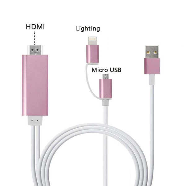 کابل MHL لایتینگ و micro-usb به HDMI زیمنس