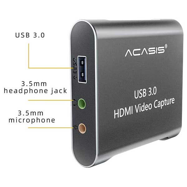 کارت کپچر اکسترنال HDMI 4K آکاسیس USB 3.0