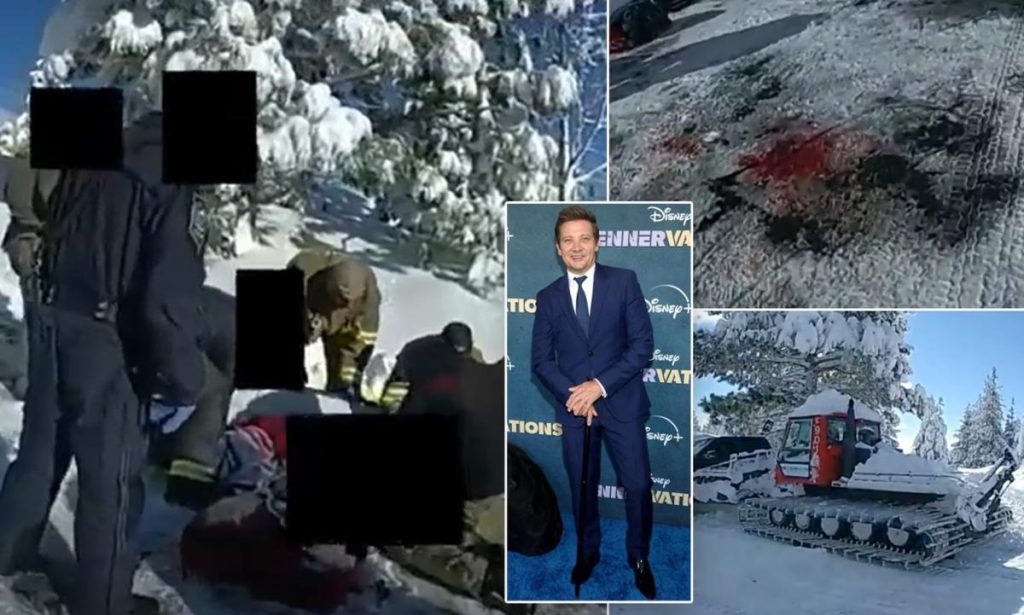 تصاویر تلاش پزشکان برای نجات جان جرمی رنر در  صحنه تصادف منتشر شد + ویدیو